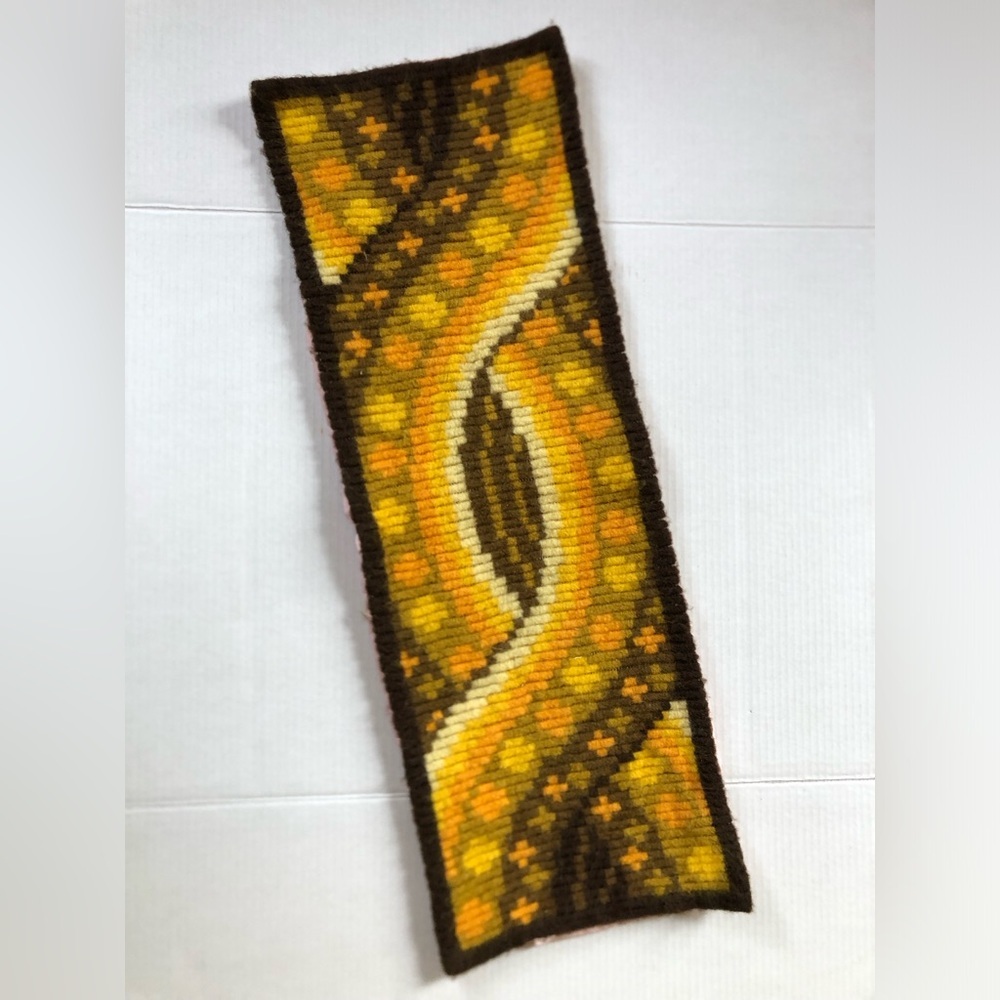 Vtg Boho Hand Made Table Runner